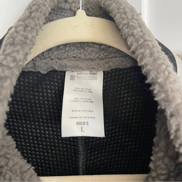 Men’s Vintage Fleece Patagonia Pile Retro Vest Gray - Picture 2 of 4